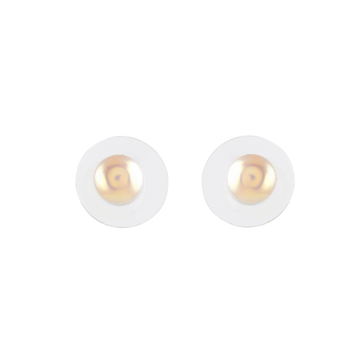 Classic Button Pearl Alloy Earrings - Krishna Jewellers Pearls and Gems
