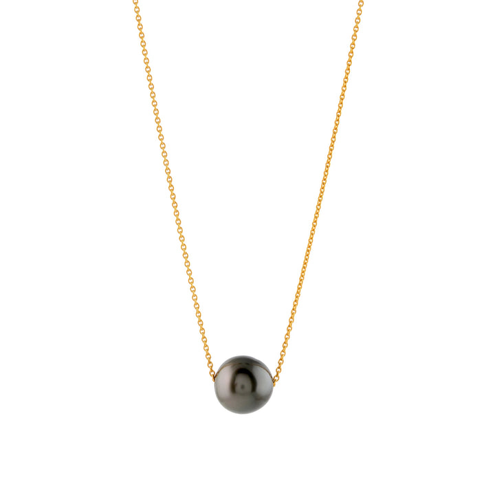 Stunning Elegance Tahitian Pearl and 22k Gold Chain - Krishna Jewellers Pearls and Gems