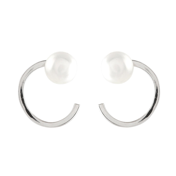 Graceful Pearl Stud Earrings - Krishna Jewellers Pearls and Gems
