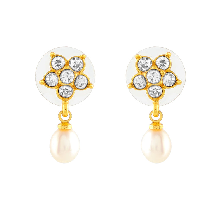 Dainty Hanging Pearl Earrings - Krishna Jewellers Pearls and Gems