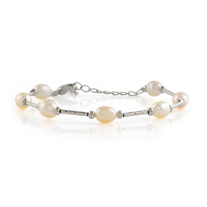 Single strand pearl bracelet - Krishna Jewellers Pearls and Gems