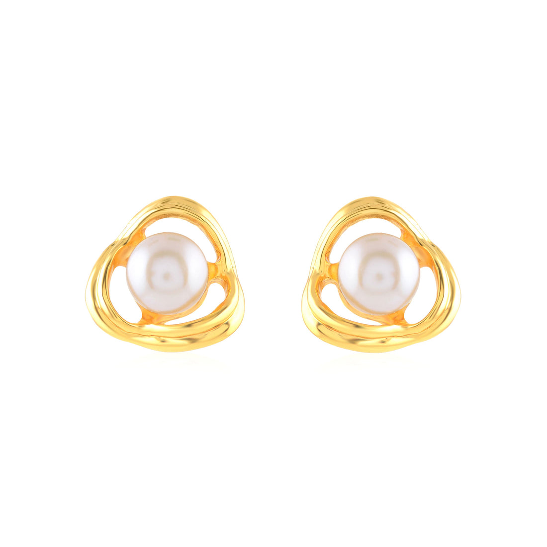 Graceful Freshwater Pearl Fancy Stud Earrings - Krishna Jewellers Pearls and Gems