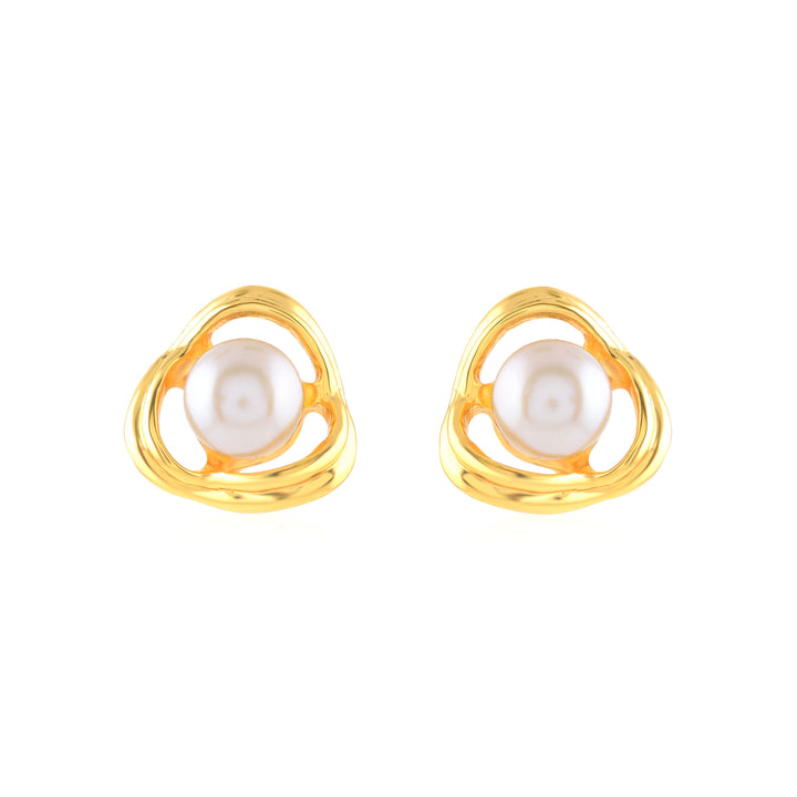 Graceful Freshwater Pearl Fancy Stud Earrings - Krishna Jewellers Pearls and Gems