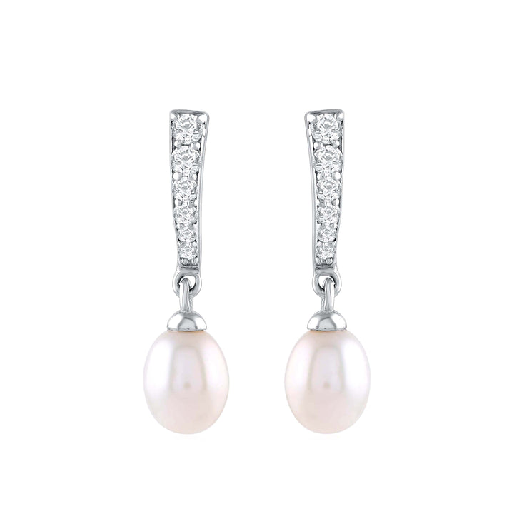 Drizzle Pearl Drop Earrings - Krishna Jewellers Pearls and Gems