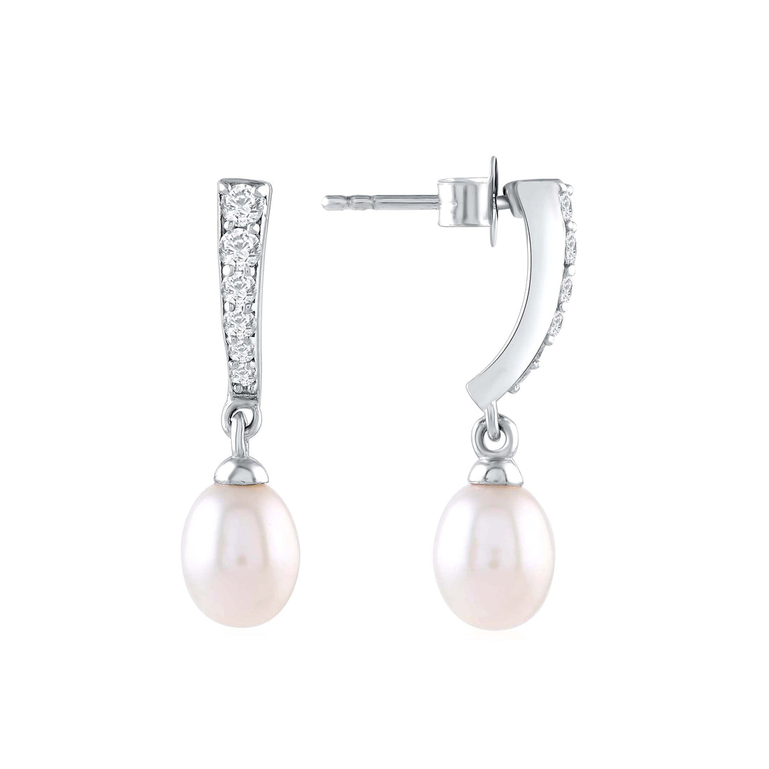 Drizzle Pearl Drop Earrings - Krishna Jewellers Pearls and Gems