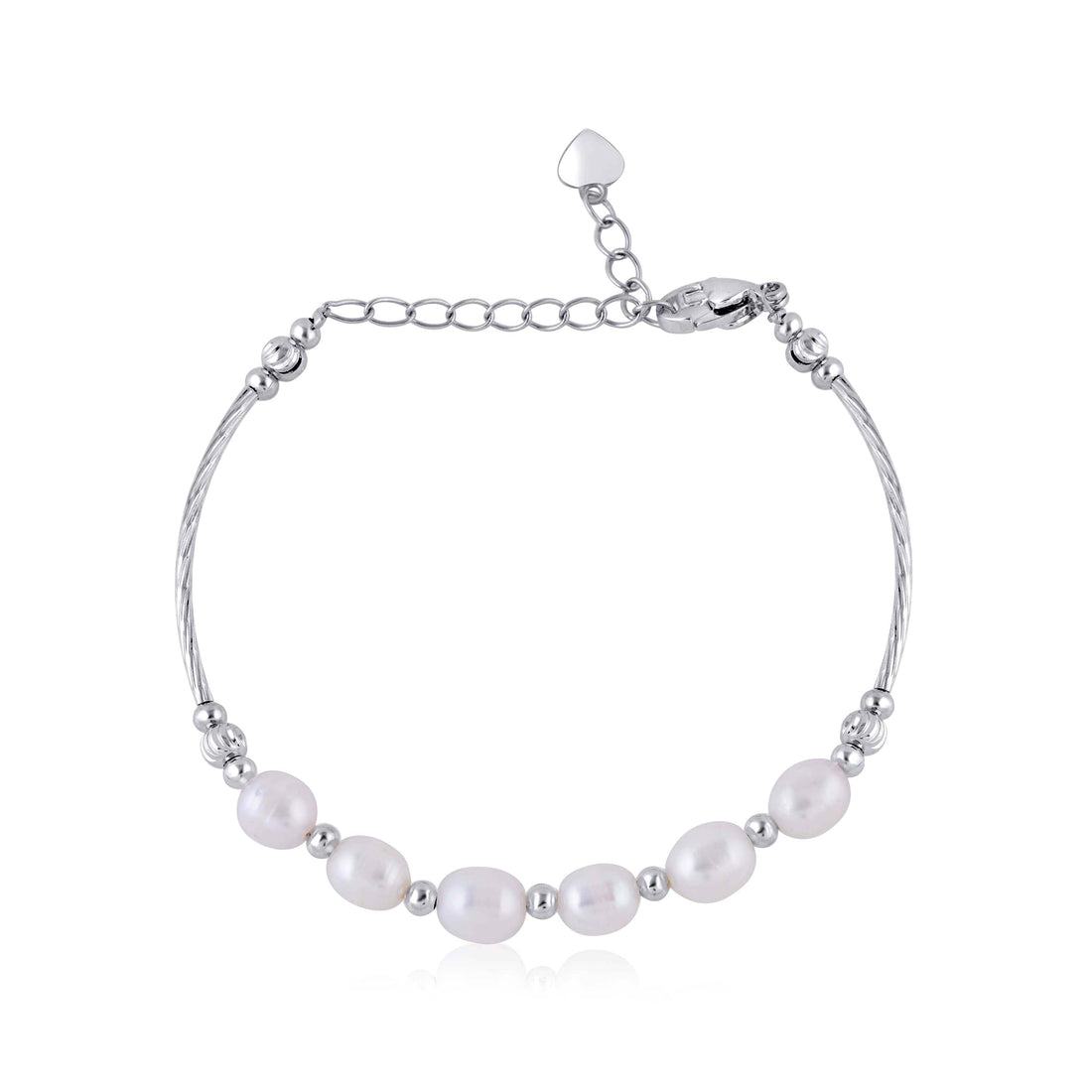 Elegant Silver Pearl Bracelet For A Timeless Glance - Krishna Jewellers Pearls and Gems