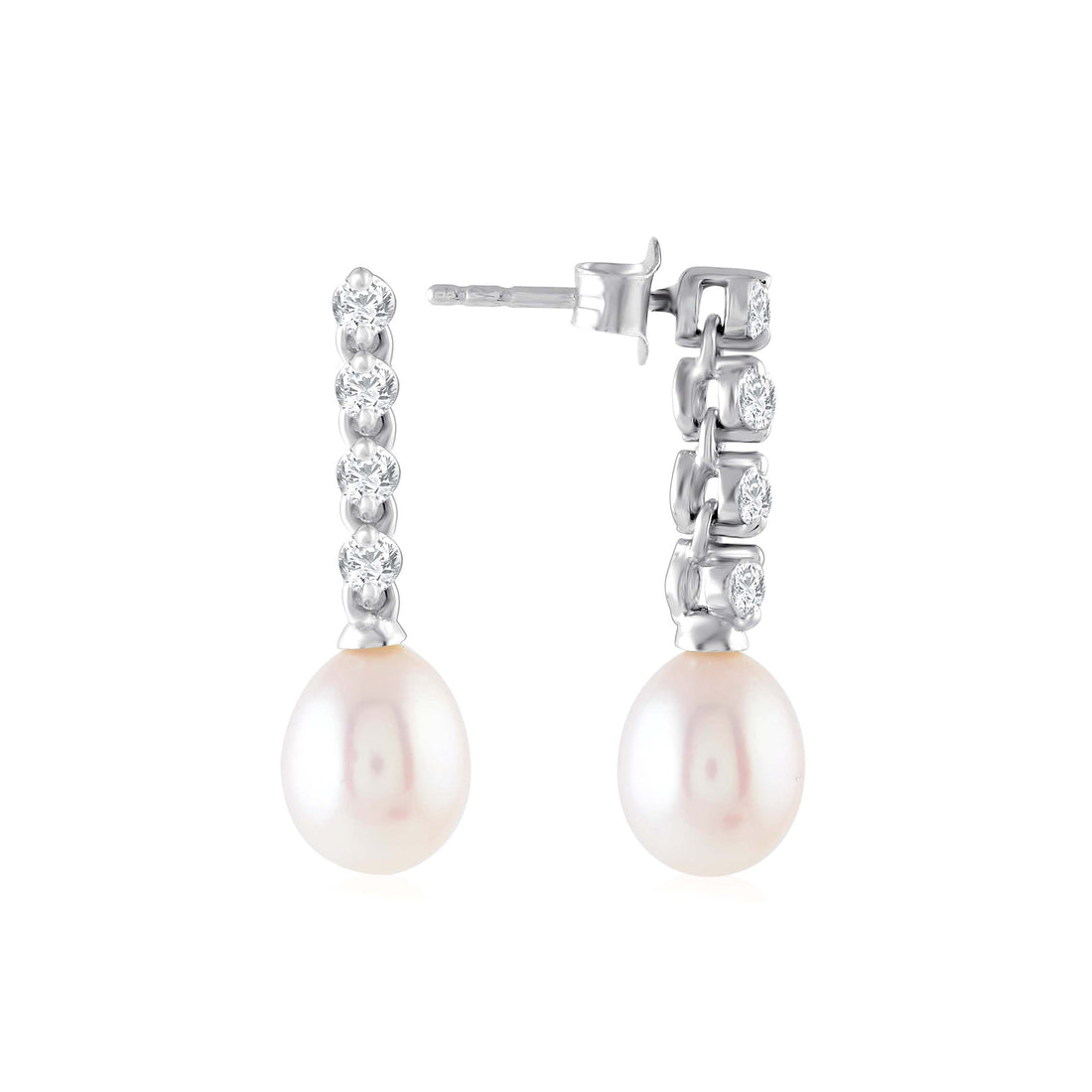 Elegant Dangler Pearl Earrings - Krishna Jewellers Pearls and Gems