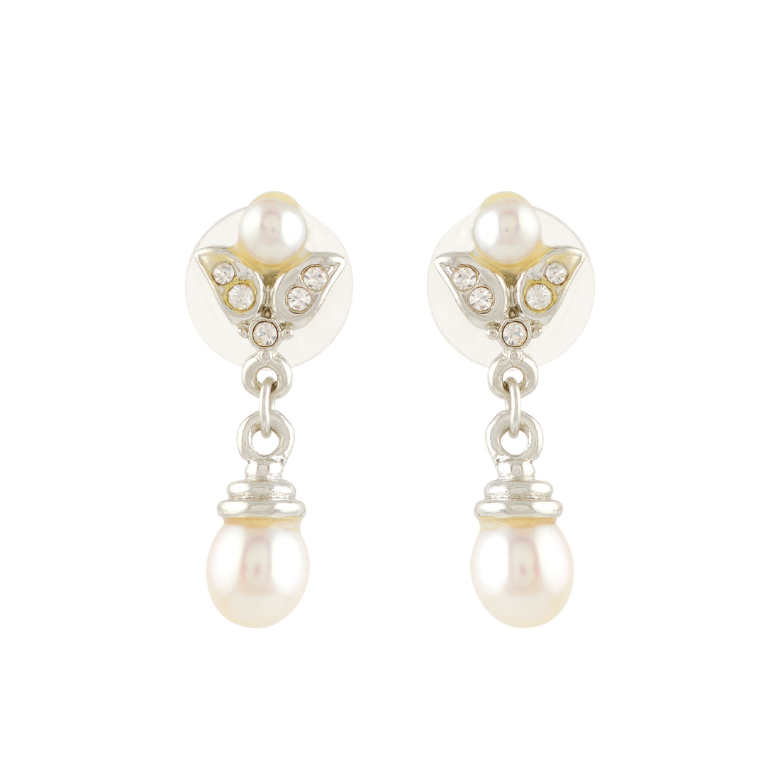 Elegant White Freshwater Pearl Earrings
