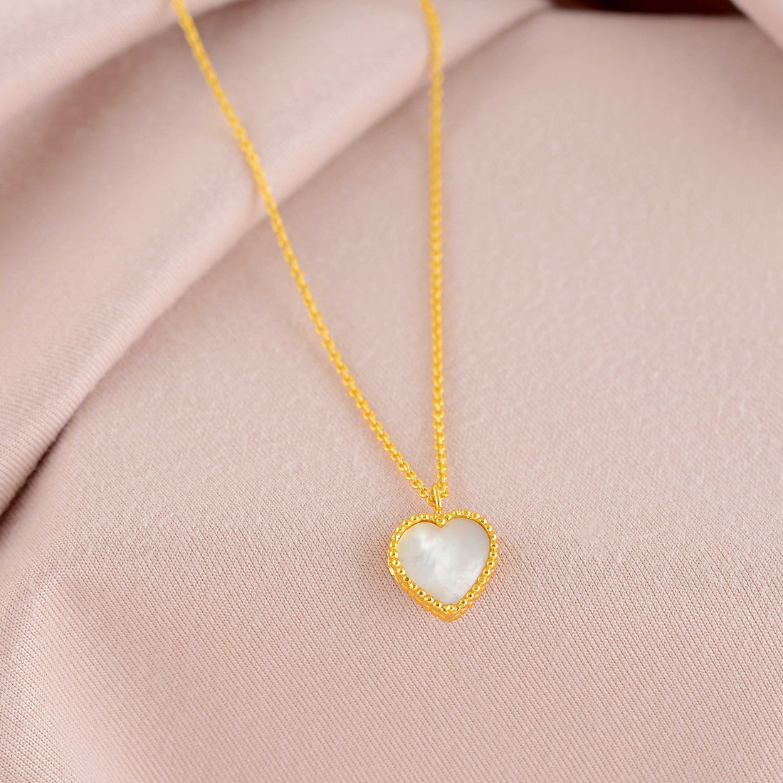 Captivating Heart Stone Necklace - Krishna Jewellers Pearls and Gems