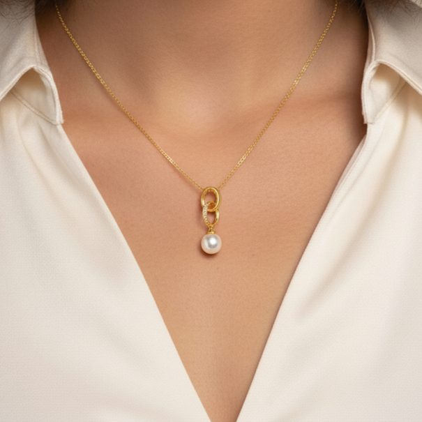 Stylish Freshwater Pearl Pendant Necklace