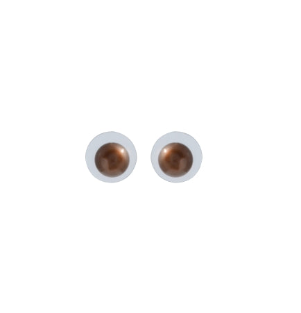 Brown Pearls Ear stud in sterling Silver - Krishna Jewellers Pearls and Gems