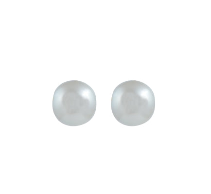 Fresh Water Round White  Color Pearl Earrings JT4883