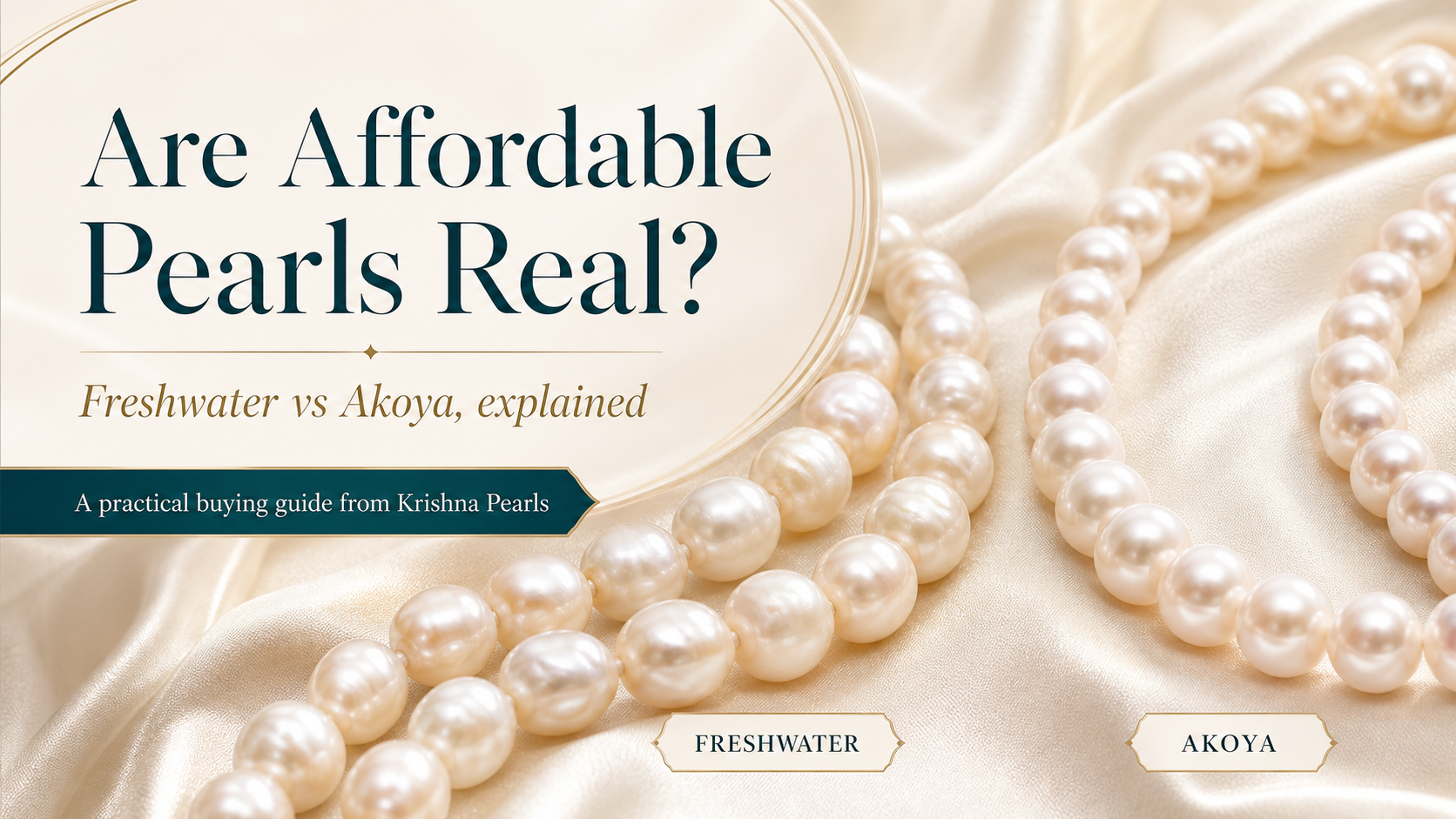 Are Affordable Pearls Real? Freshwater vs Akoya, Explained