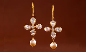 Match Your Necklaces With These Pearl Gold Earrings To Complete All Your OOTDs