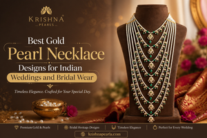 Best Gold Pearl Necklace Designs for Indian Weddings and Bridal Wear