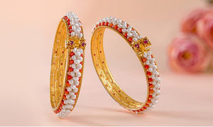 Pearl women's bangles and bracelets in India Women's Bangles