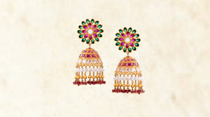 Versatile and bold, these red pearl earrings are worth it