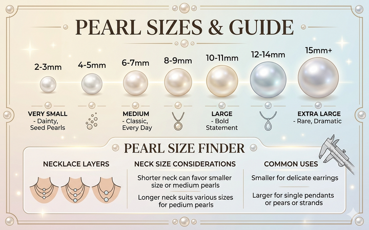 Pearl Size & Length Guide Perfect Fit Chart