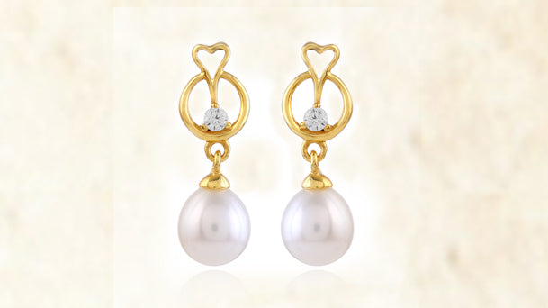 Ladies, make a lasting statement with these heavy pearl earrings