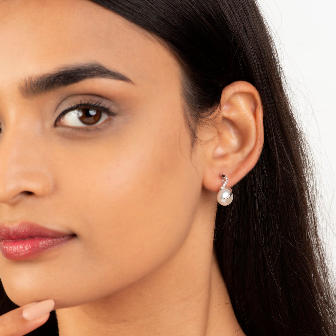 Pearl Embrace ( Pearl Drop Earrings)