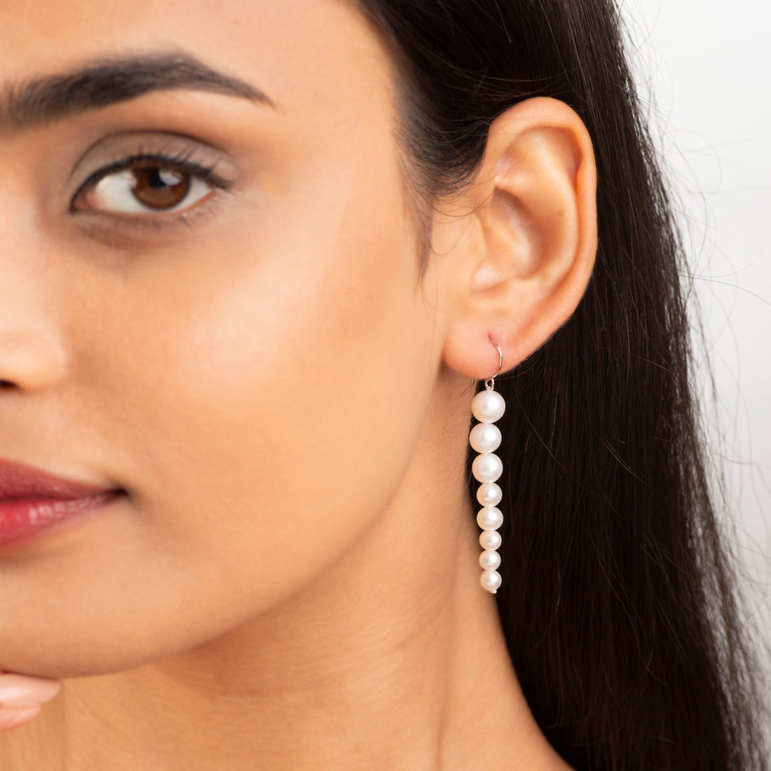 Pearl Descent (Pearl Drop Earrings)