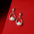 Pearl Enclave Drops ( Pearl Drop Earrings )
