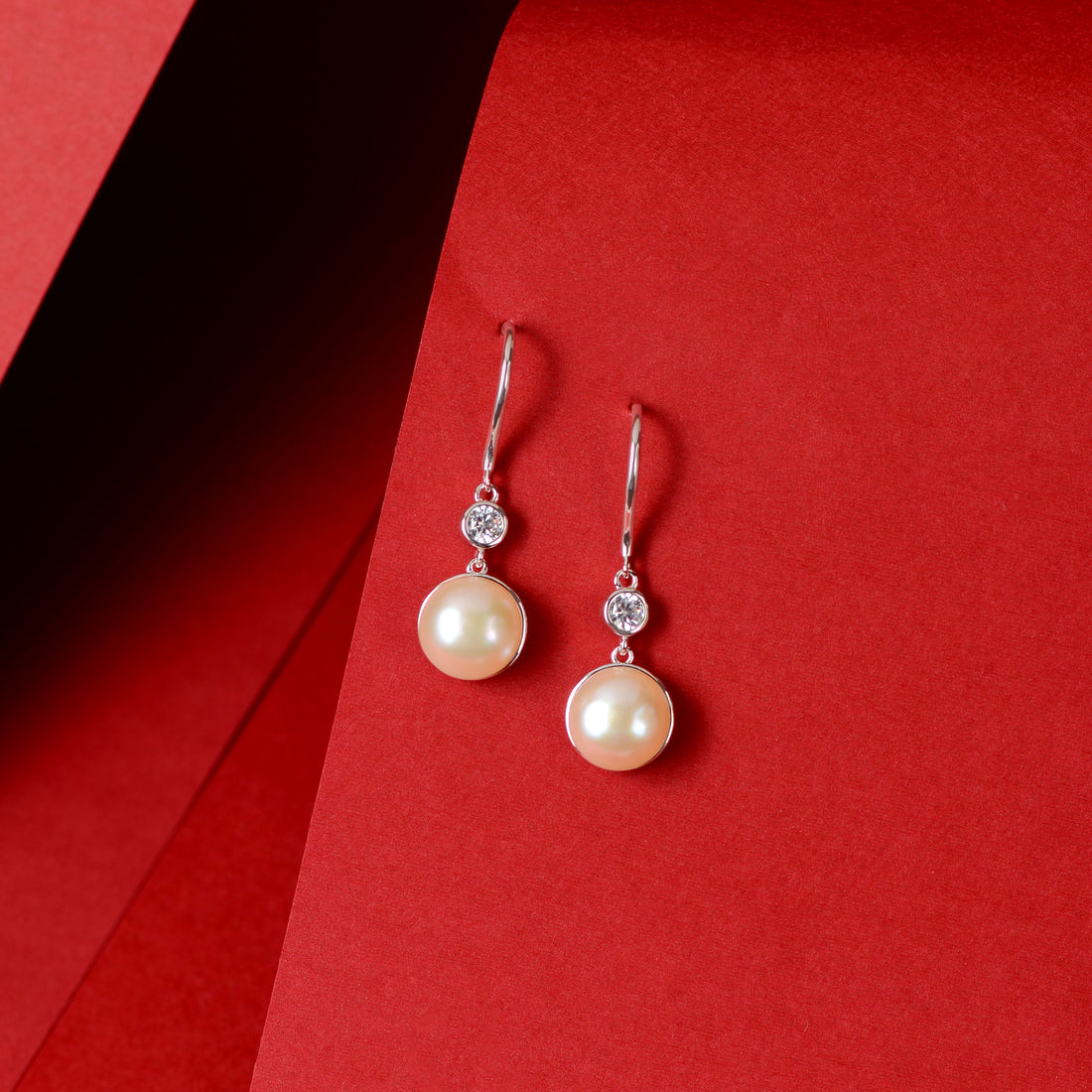 Pearl Accent (Pearl Drop Earrings)