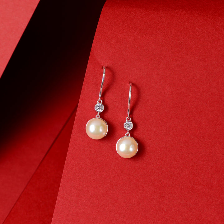 Pearl Accent (Pearl Drop Earrings)
