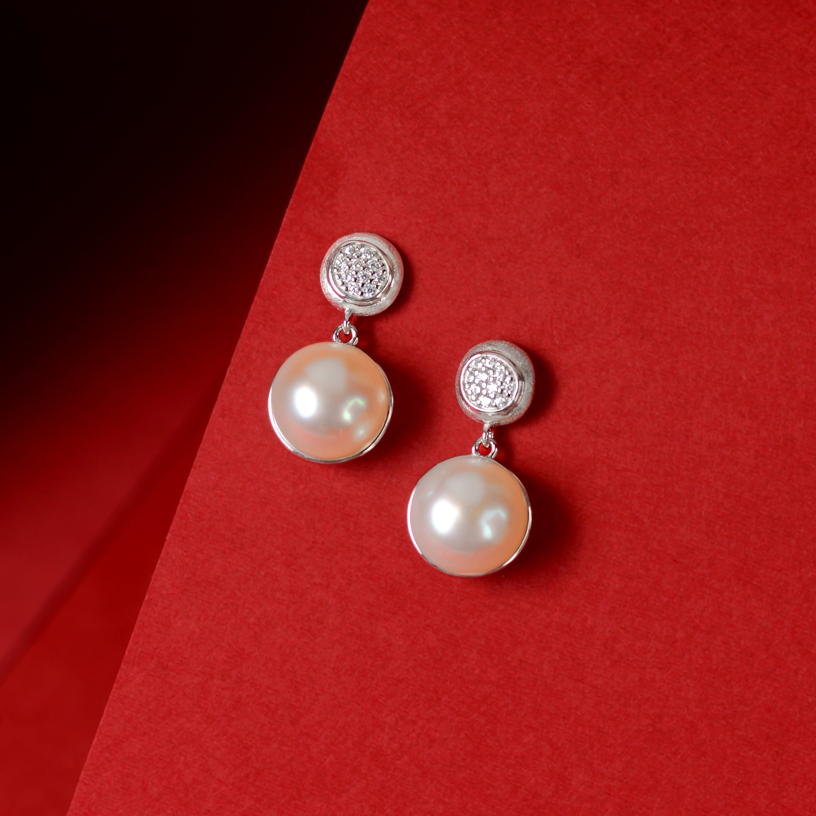 Pearl Crest Drop (Pearl Drop Earrings)