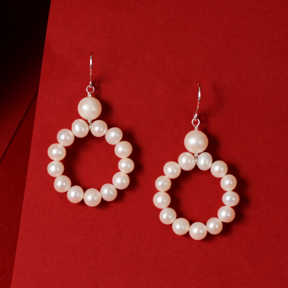 Pearl Hoop Drop (Pearl Drop Earrings)