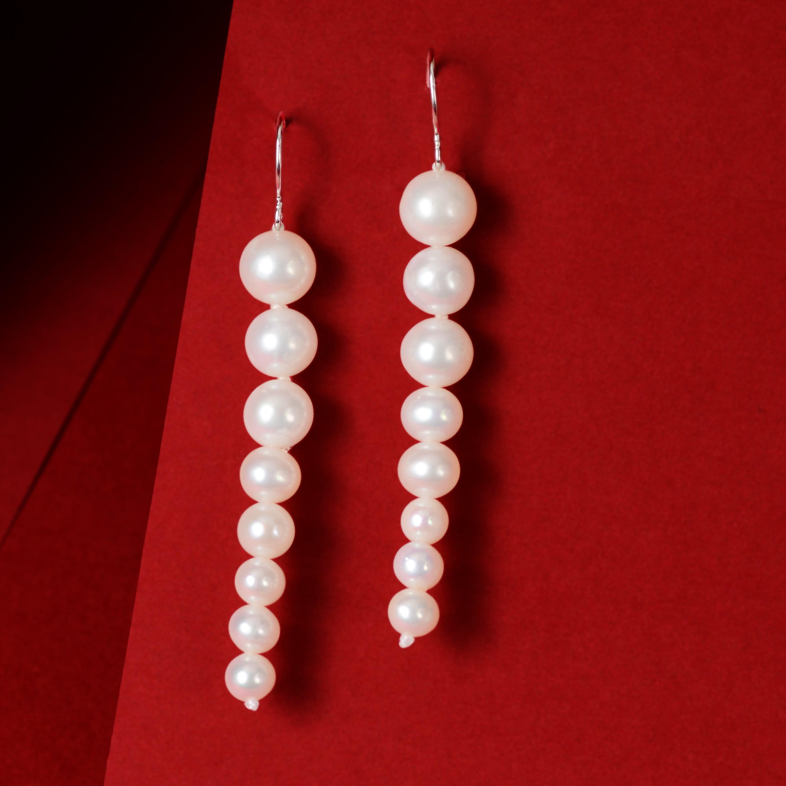 Pearl Descent (Pearl Drop Earrings)