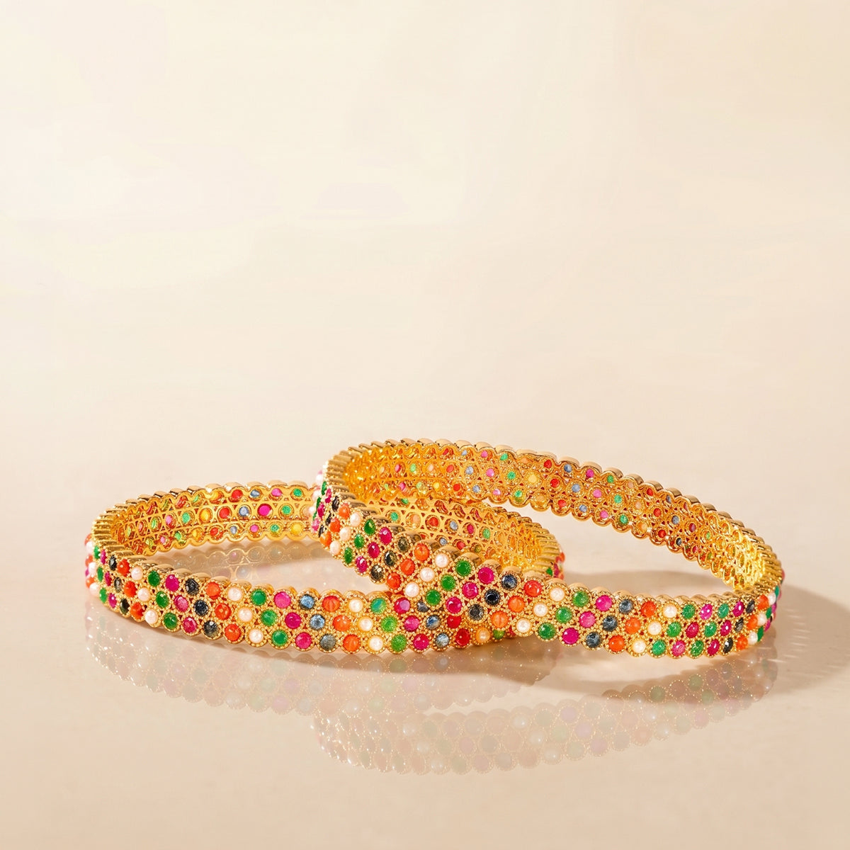 Navratan pattern bangle