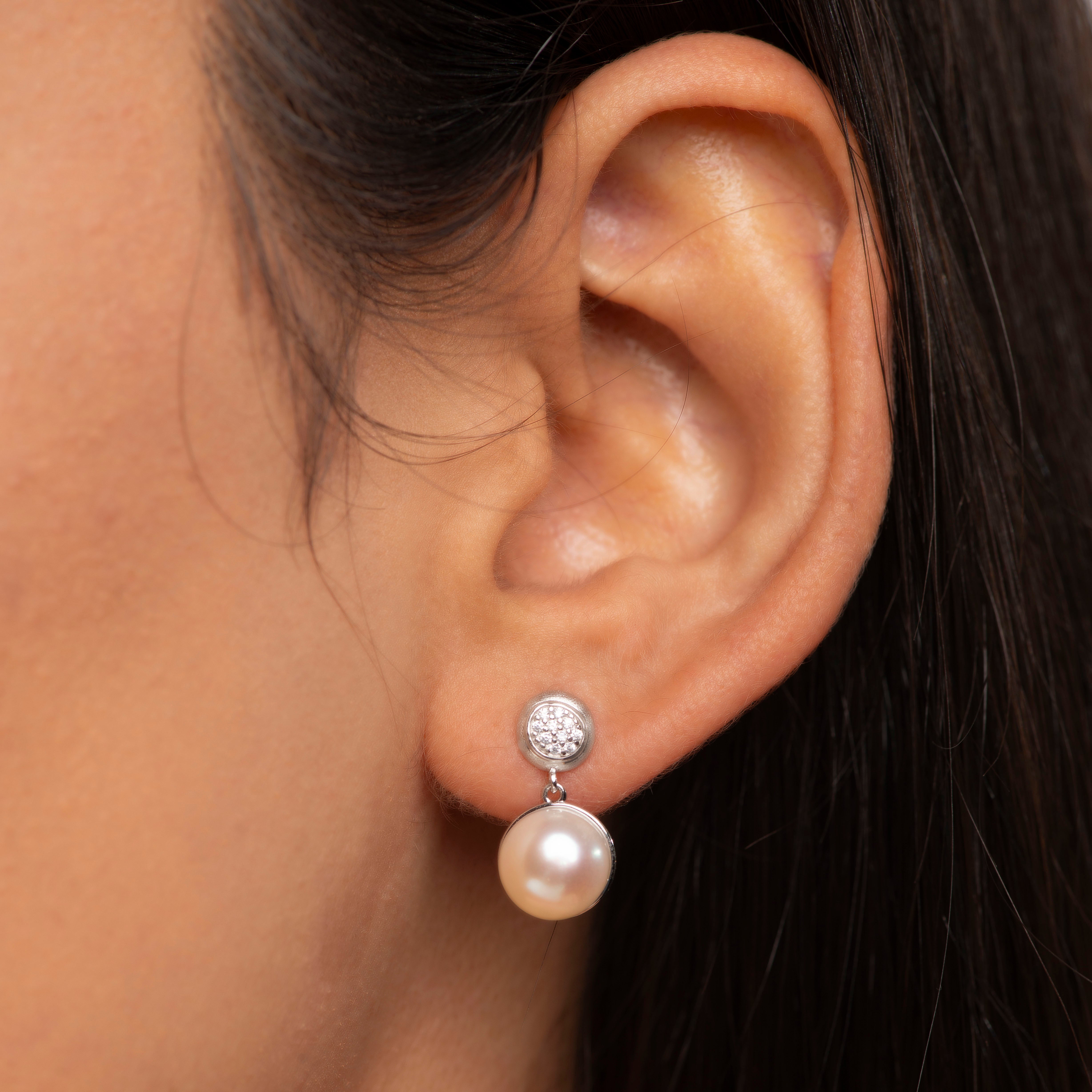 Pearl Crest Drop (Pearl Drop Earrings)