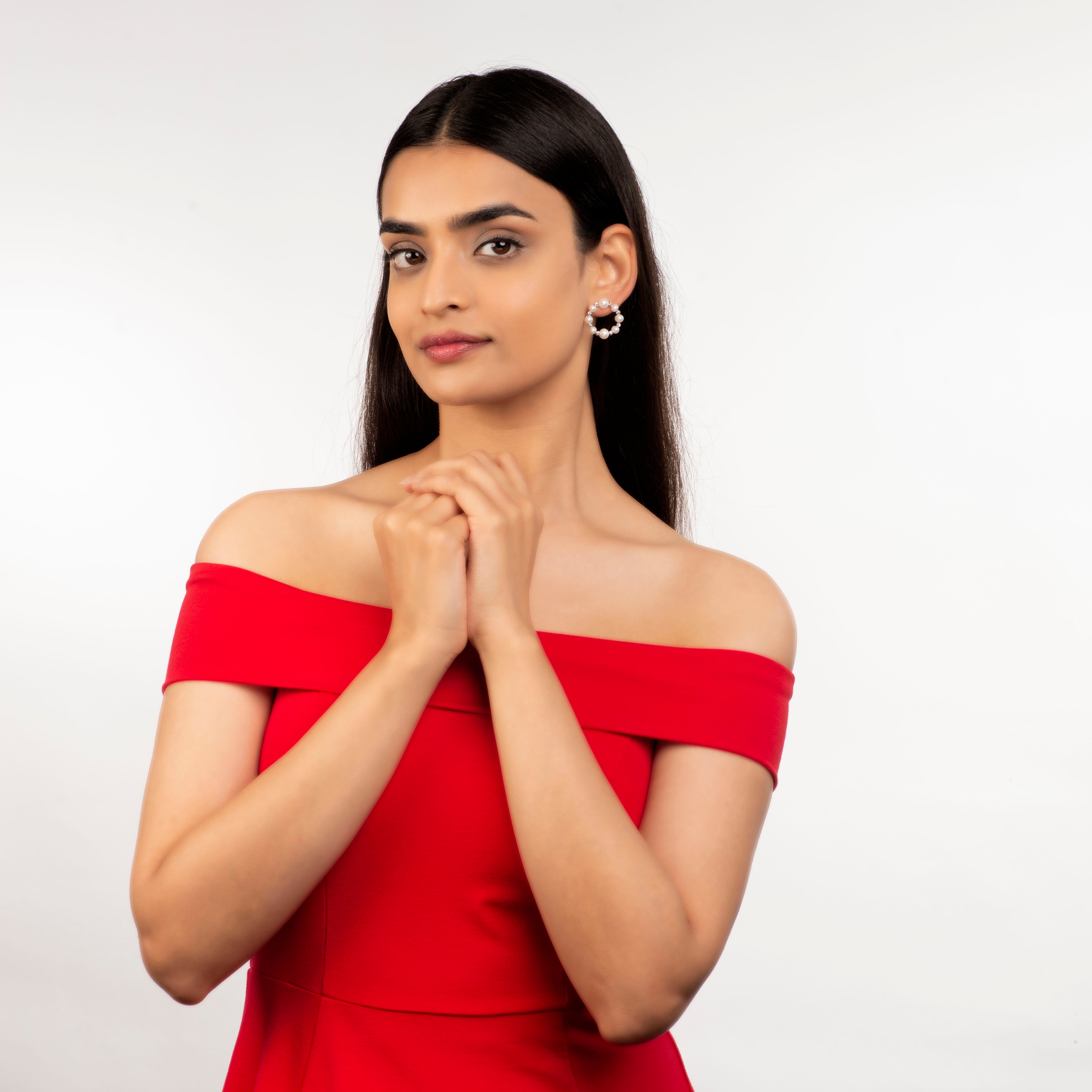 Orbit Pearl (Pearl Stud Earrings)