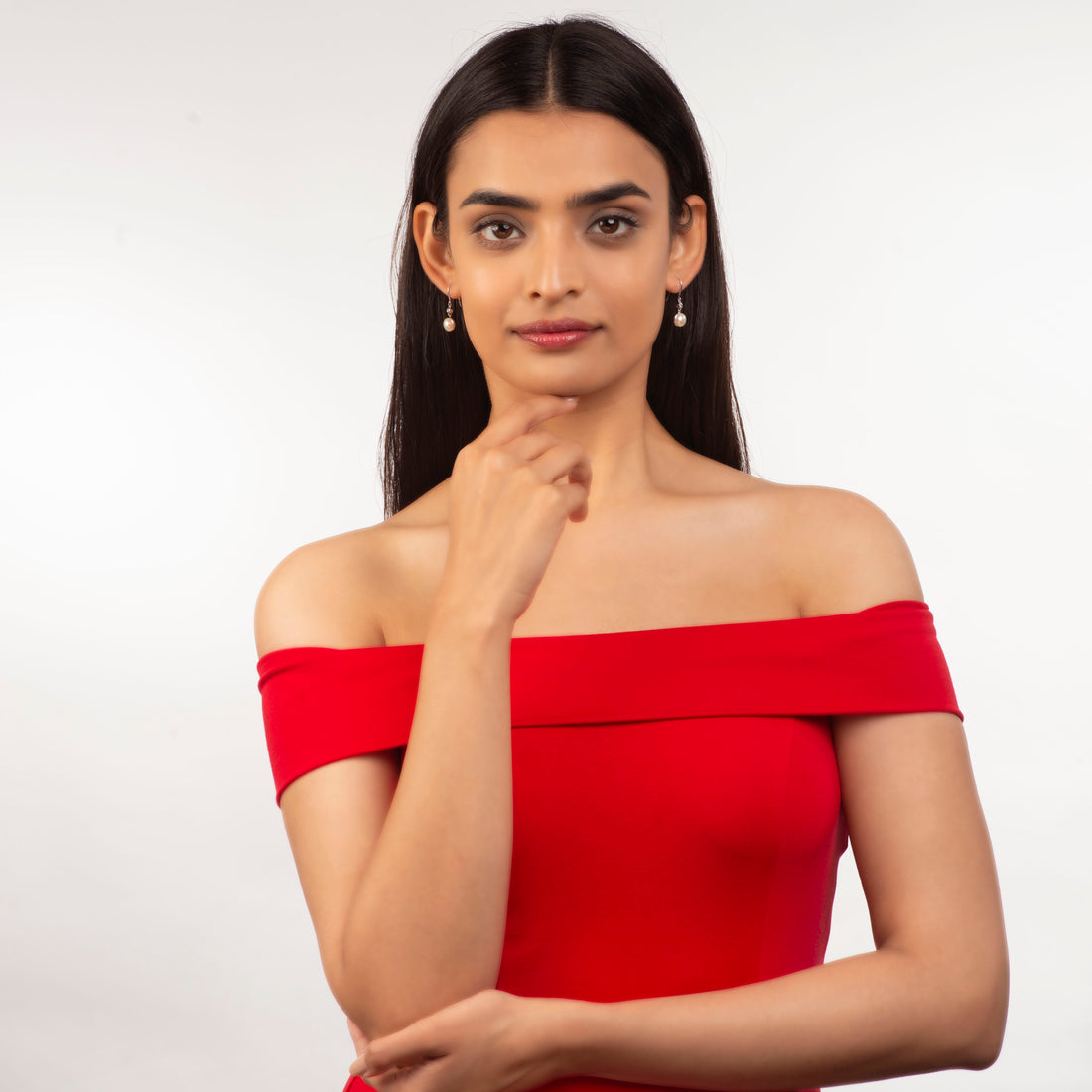 Pearl Accent (Pearl Drop Earrings)