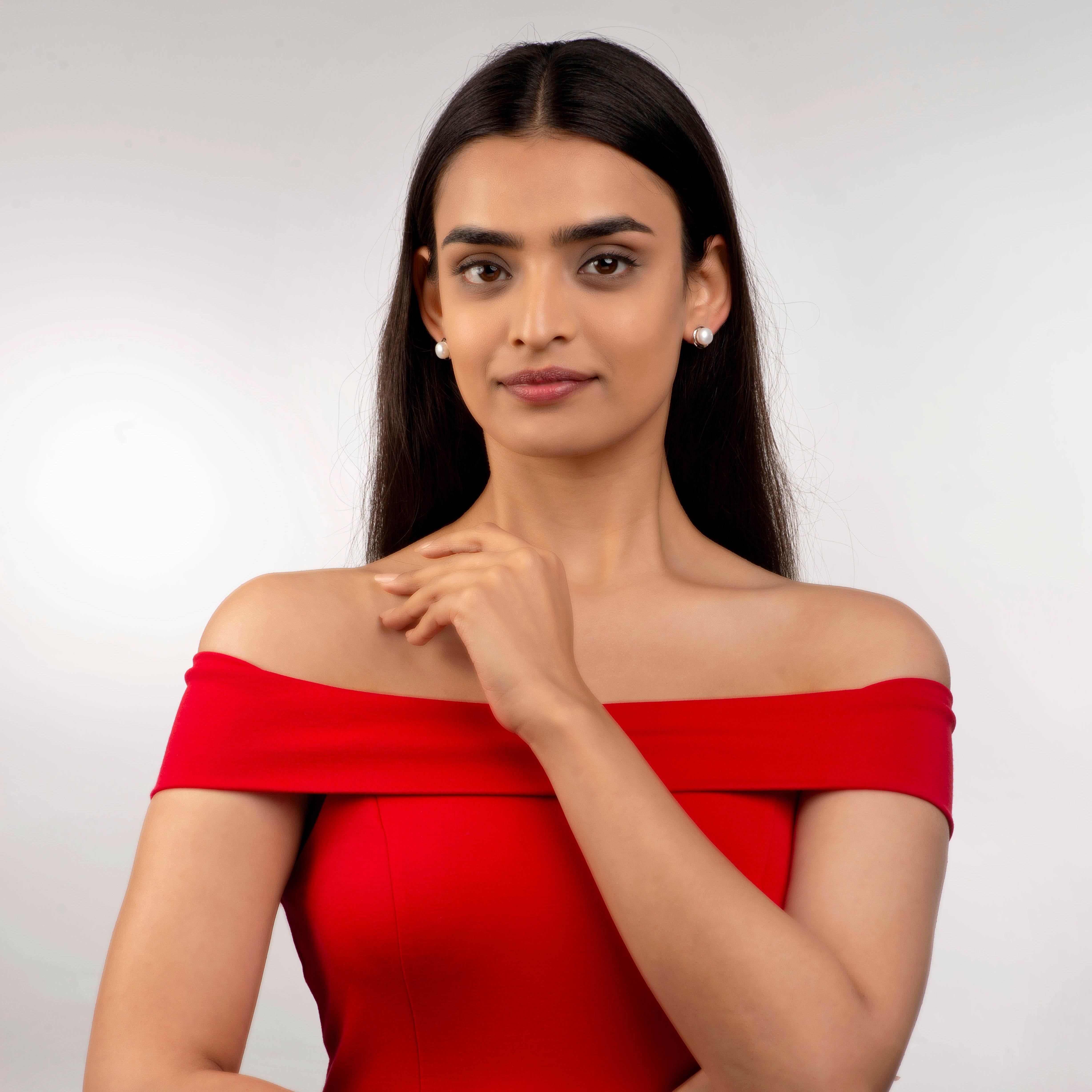 Pearl Orbit (Pearl Stud Earrings)