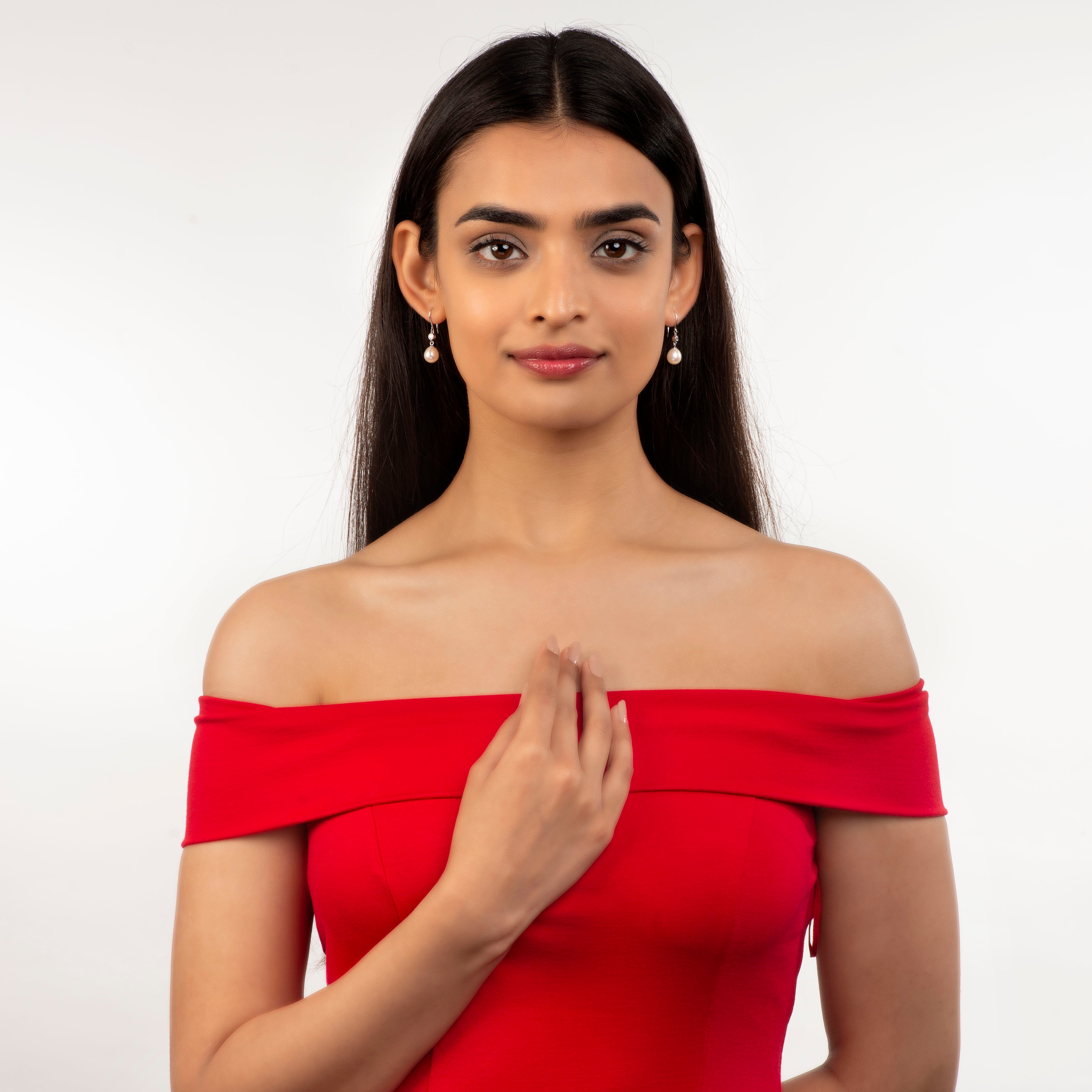 Pearl Poise (Pearl Drop Earrings)