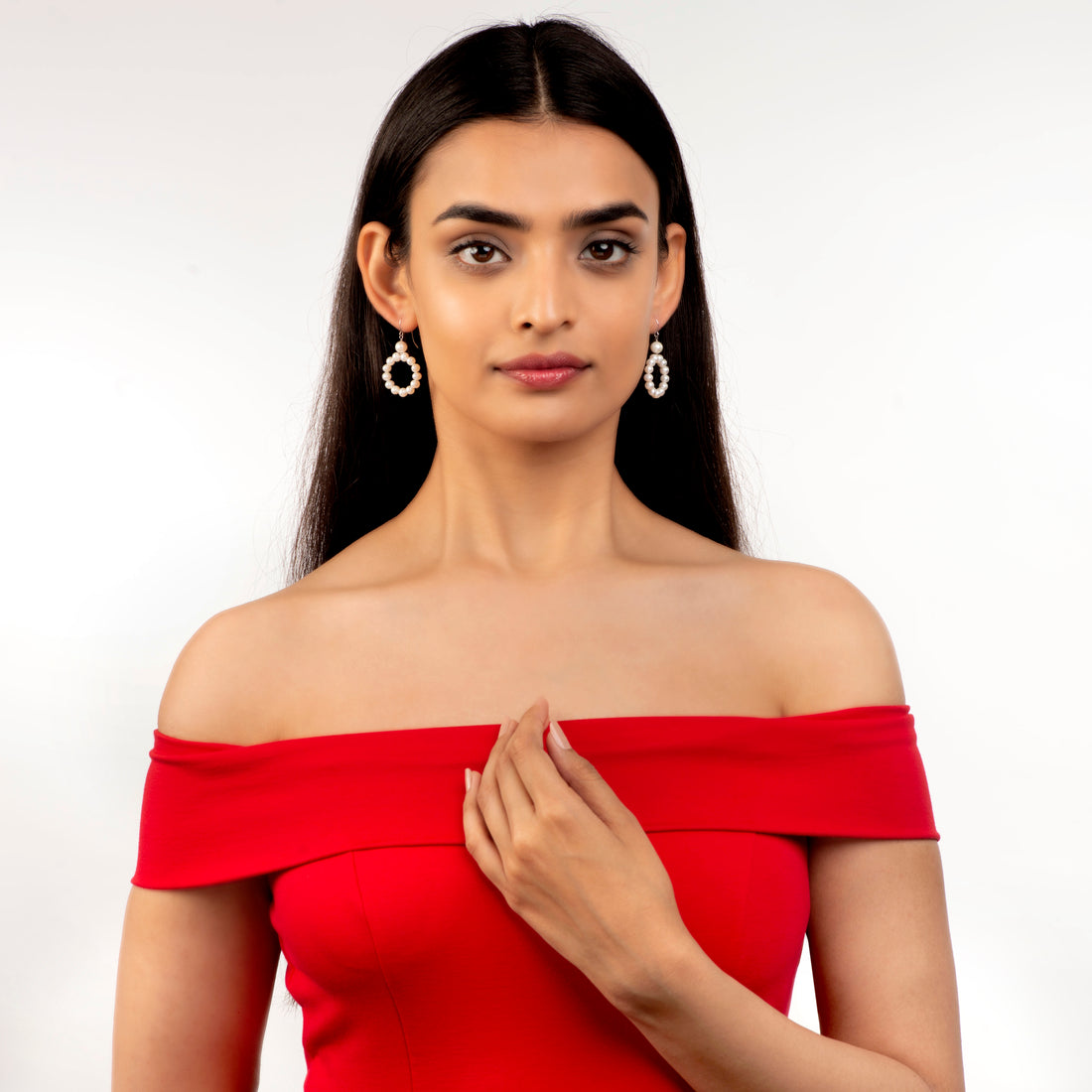 Pearl Hoop Drop (Pearl Drop Earrings)