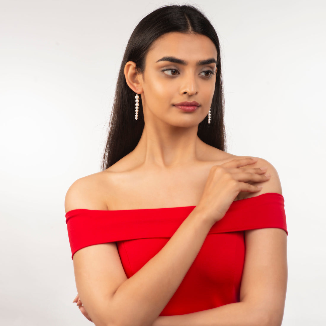 Pearl Descent (Pearl Drop Earrings)