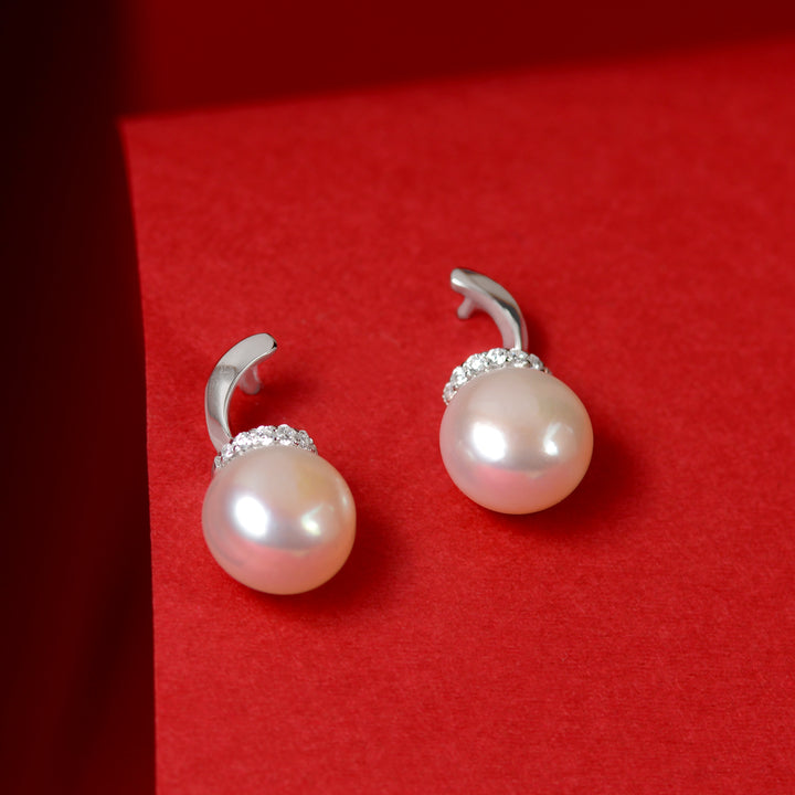 Pearl Haloa (Pearl Stud Earrings)