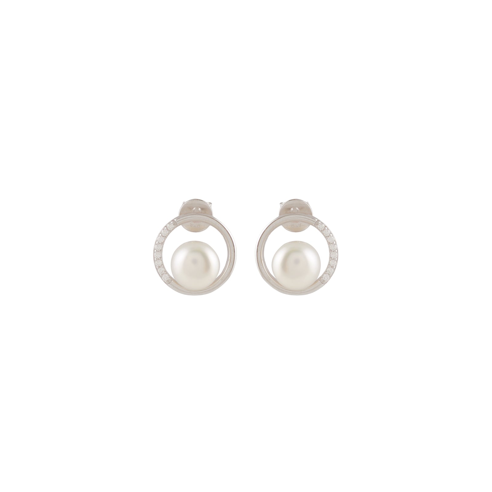 Pearl Axis (Pearl Stud Earrings)