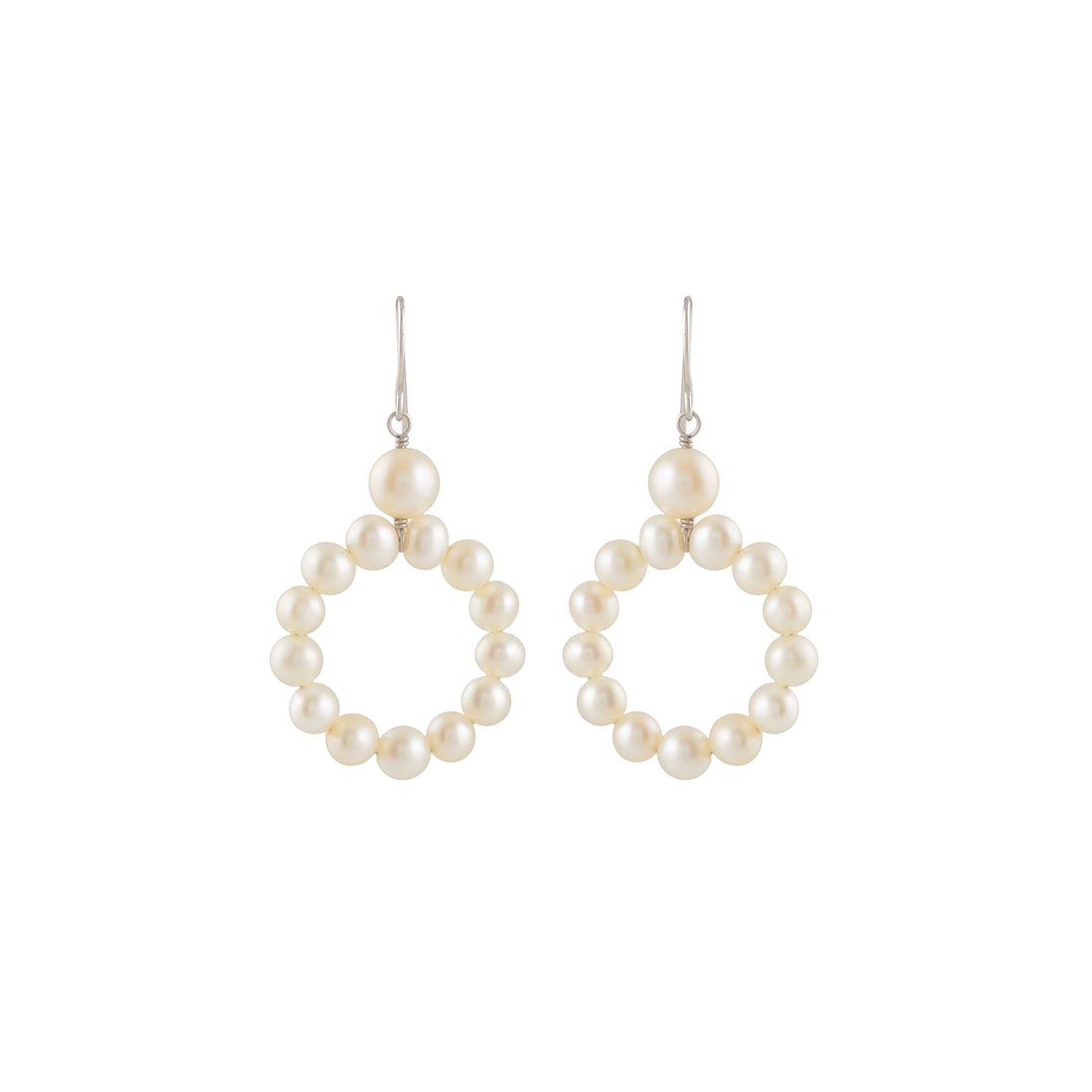 Pearl Hoop Drop (Pearl Drop Earrings)