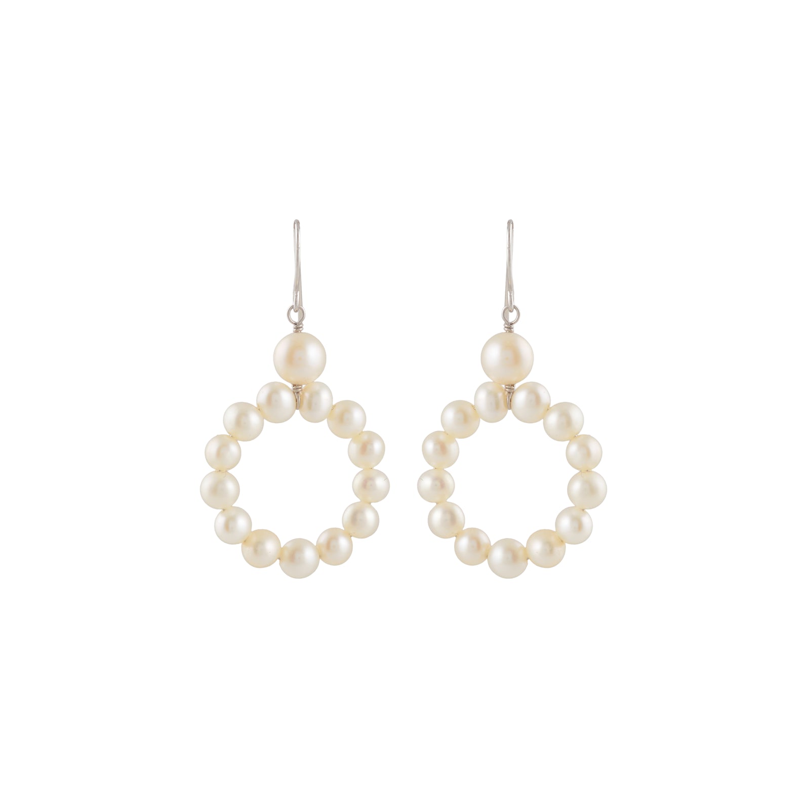 Pearl Hoop Drop (Pearl Drop Earrings)