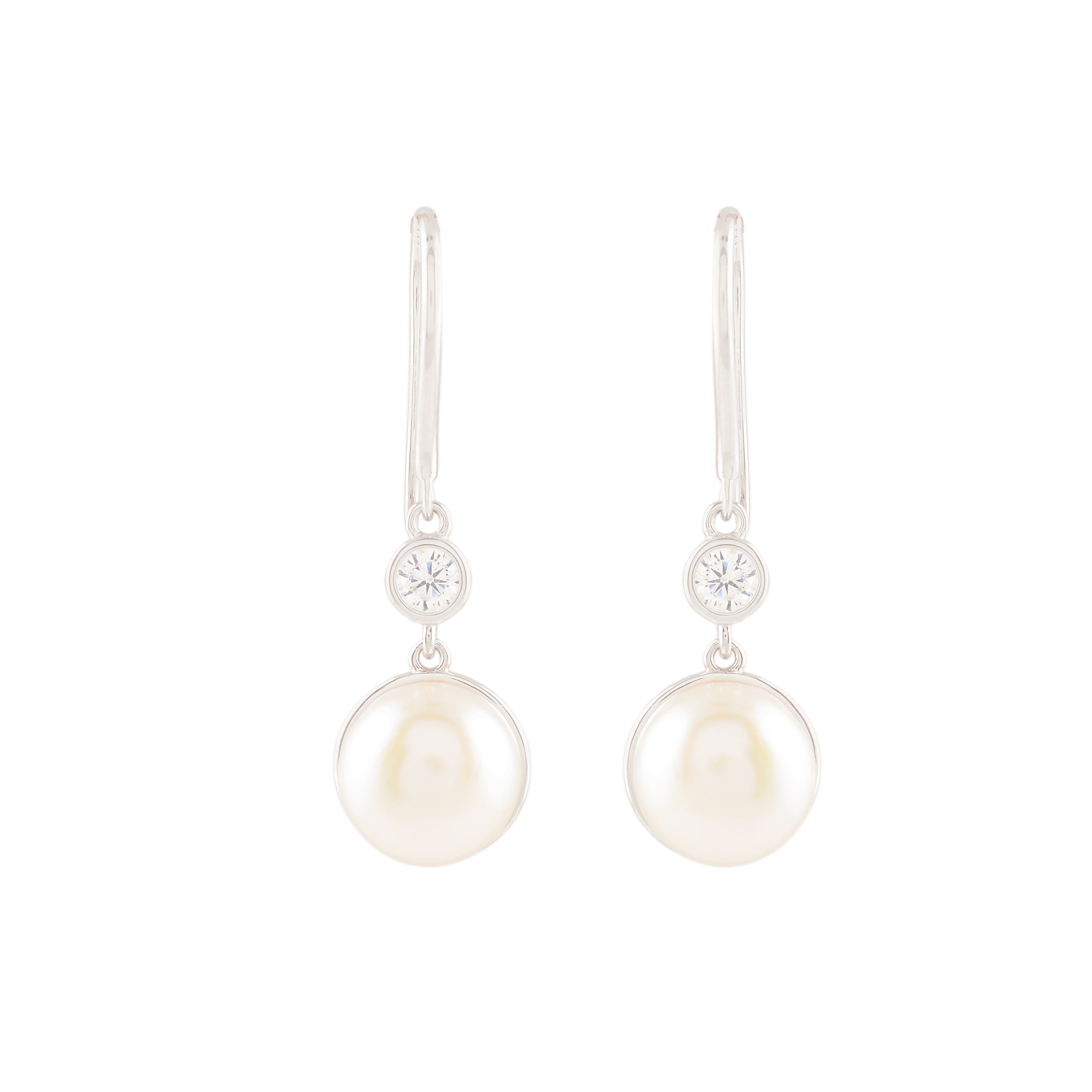 Pearl Accent (Pearl Drop Earrings)