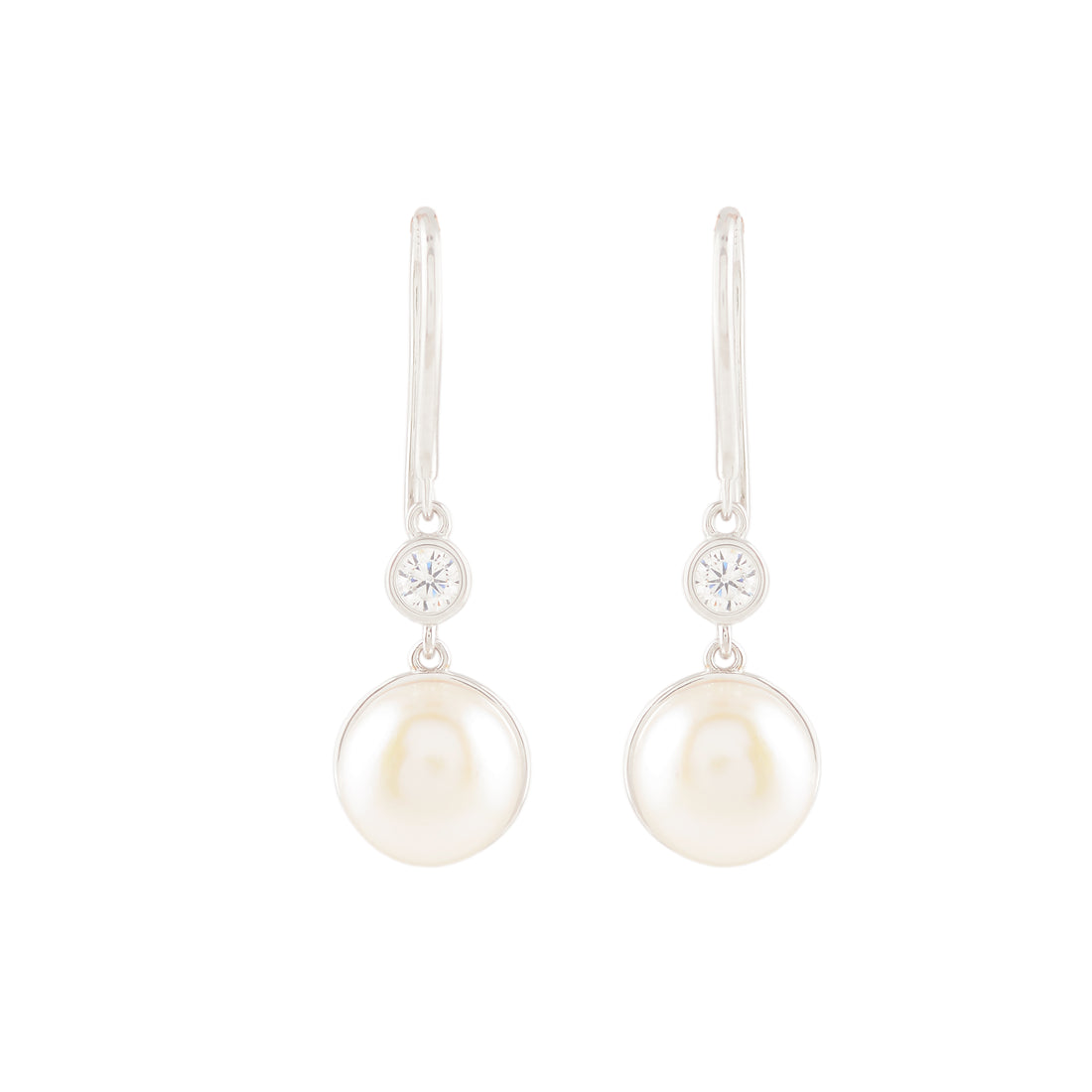 Pearl Accent (Pearl Drop Earrings)