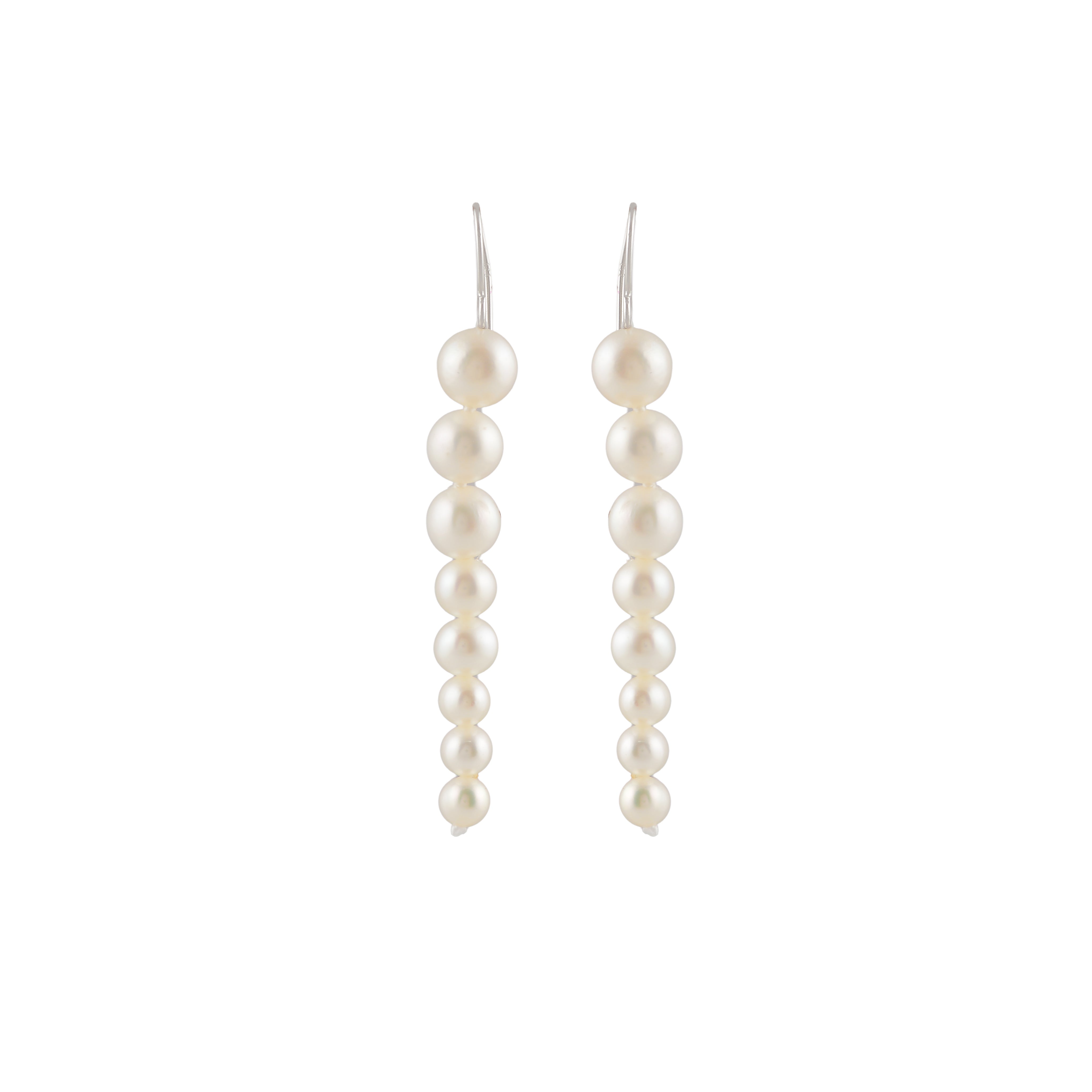 Pearl Descent (Pearl Drop Earrings)