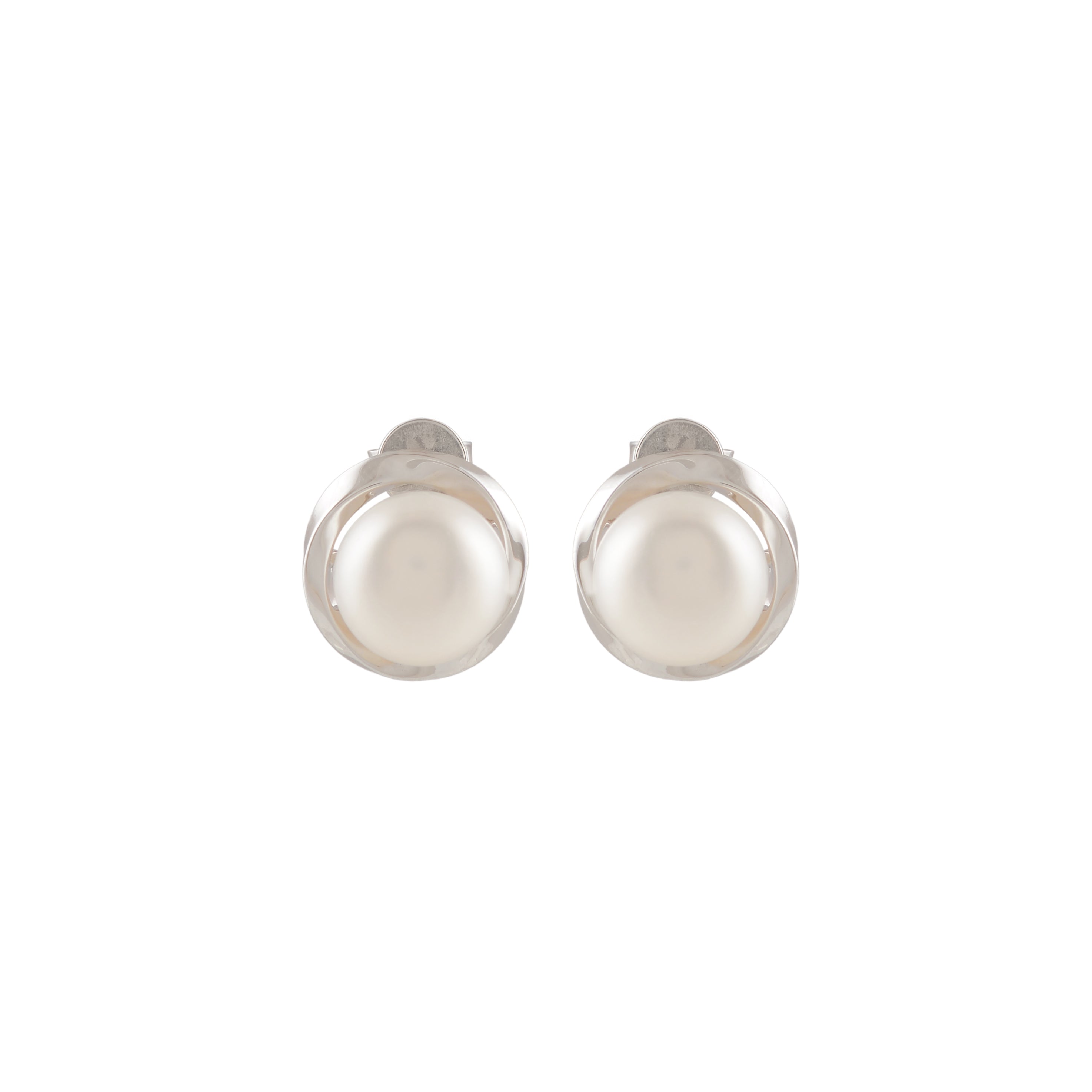 Pearl Orbit (Pearl Stud Earrings)