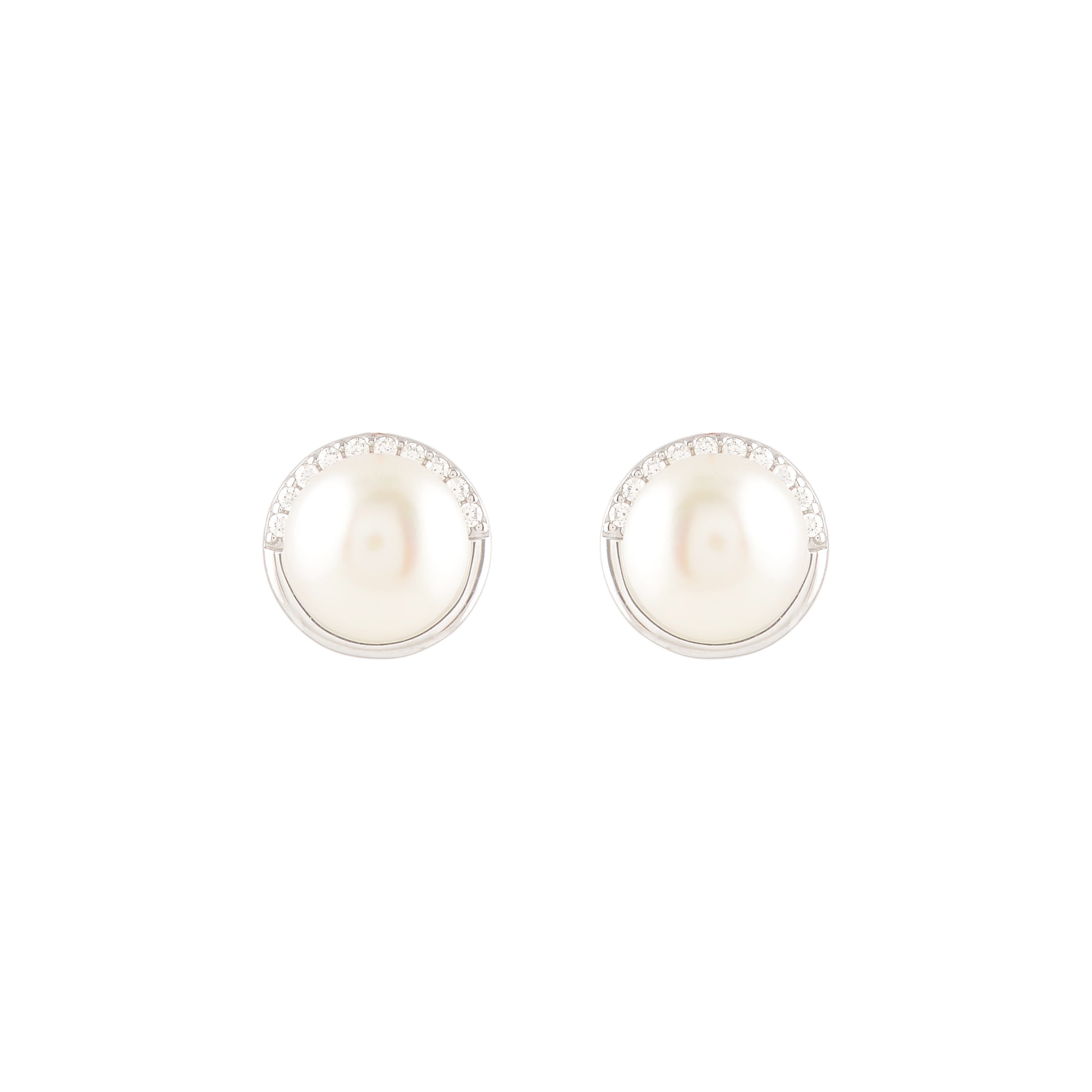 Pearl Arc (Pearl Stud Earrings)