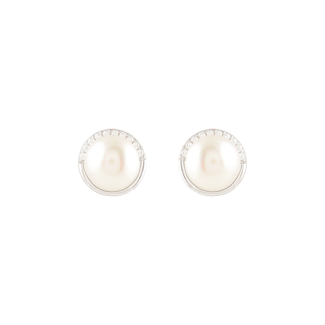 Pearl Arc (Pearl Stud Earrings)