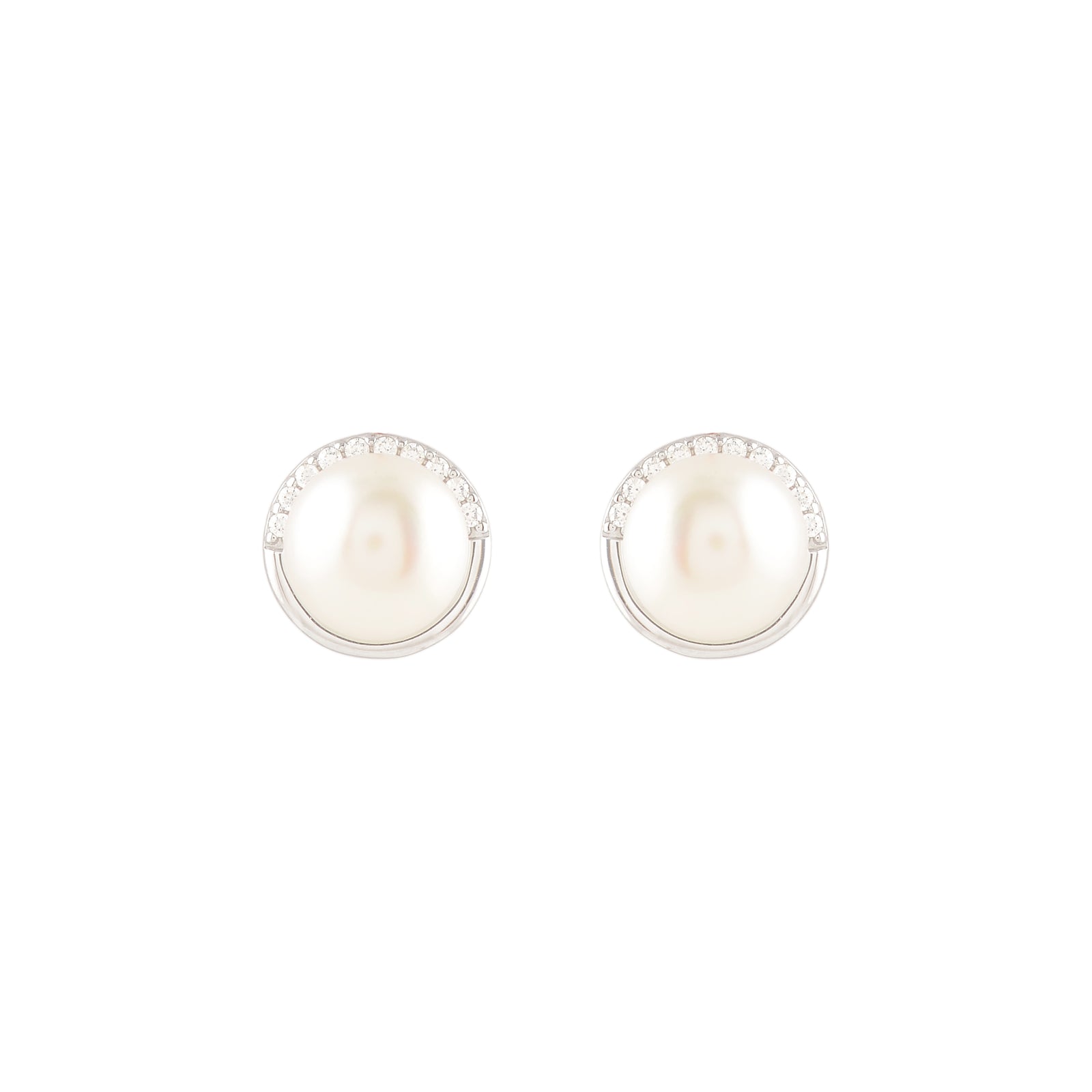 Pearl Arc (Pearl Stud Earrings)